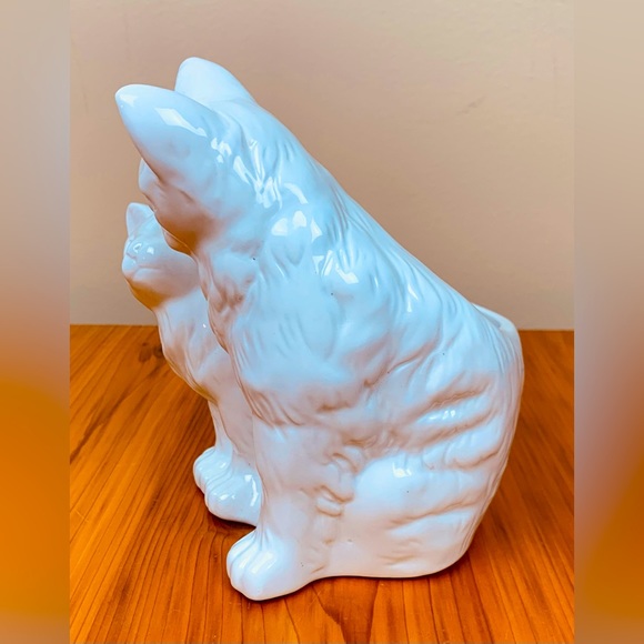 VTG 1998 Ceramic Kitty Cat Pals Planter Napkin Holder Candy Dish - Picture 3 of 6